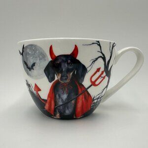 Portobello By Design Little Devil Dachshund / Weiner Dog 16 oz Bone China Mug